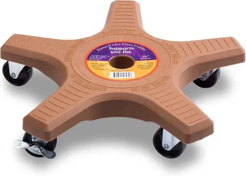 Miniatura 8 de Bosmere Soporte para Plantas de 16 pulgadas - Soporte Rodante para Plantas de Servicio Pesado con Ruedas con Seguro, Capacidad de 500 libras