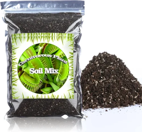 Miniatura 8 de Mezcla de tierra para plantas carnívoras, bolsa de tamaño pequeño de 1 cuarto de galón para trasplantar, todos los ingredientes naturales ideales