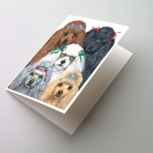 Miniatura 261 de Caroline's Treasures PPP3013GCA7P - Tarjetas de felicitación y sobres para mascotas de Basset Hound Teacher, paquete de 8 tarjetas en blanco
