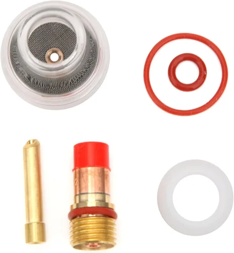 Miniatura 9 de Taza de vidrio de la antorcha, accesorios de la antorcha de soldadura, lente de gas, resistencia fuerte estabilidad resistencia a altas temperaturas