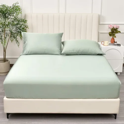 Miniatura 18 de PHF Sábana bajera ajustable 100% rayón derivado de bambú, tamaño Twin, bolsillo profundo de 16", 1" más ancho, elástico fuerte, fácil ajuste