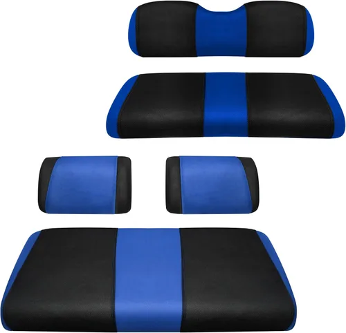 Miniatura 19 de Juego de fundas de asiento de carrito de golf, fundas para asientos delanteros de carrito de golf, ajuste para Club Car Precedent OEM, cojín de Azul
