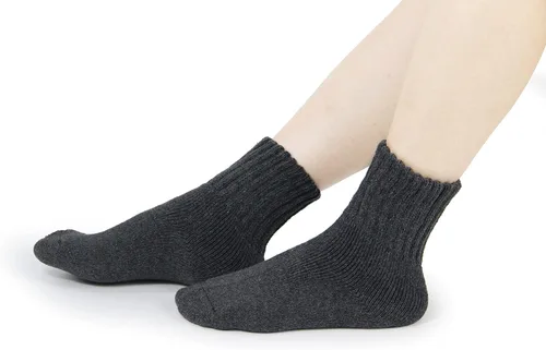 Miniatura 4 de BomKinta - Calcetines a media pantorrilla de invierno para mujer cómodos gruesos y abrigadores de color liso