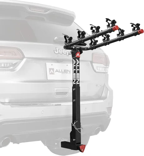 Miniatura 10 de Allen Sports Premier - Portabicicletas con bloqueo de liberación rápida para 4 bicicletas para enganche de 2 pulgadas en vehículos con neumático