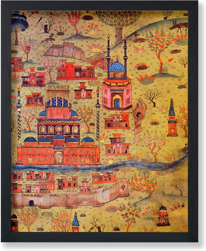 Miniatura 54 de Poster Master Póster retro de viaje con mapa monumental vintage de Florencia, arte italiano, gran regalo para hombres, mujeres, amantes