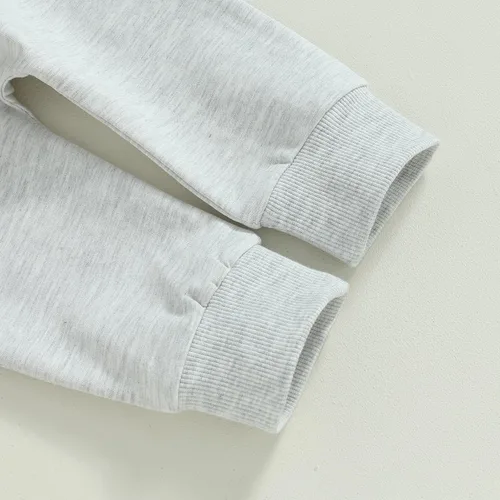 Miniatura 7 de Ropa para niño pequeño, bonita mosca para un chico, sudadera de manga larga, pantalones deportivos, lindo conjunto de 2 piezas, 0-3T