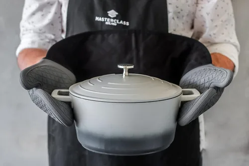 Miniatura 10 de MasterClass - Cazuela de aluminio fundido para crema, 11.0 in, 5 litros, caja de regalo