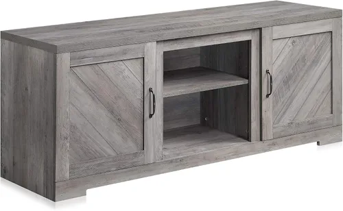 Miniatura 11 de BELLEZE Hilo 58" puerta de granero TV consola para televisores de hasta 65" Espresso