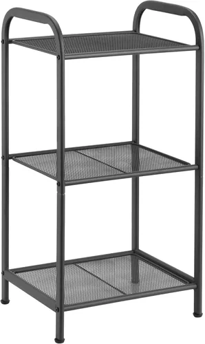 Estante de almacenamiento MAX Houser con estante, soporte extensible para plantas de estilo industrial, unidades de estante de pie para cocina, Gris