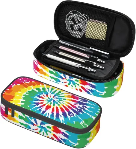 Miniatura 13 de Estuche organizador de lápices tribal étnico azteca de gran capacidad, papelería con cremallera, suministros escolares, bolsa para lápices
