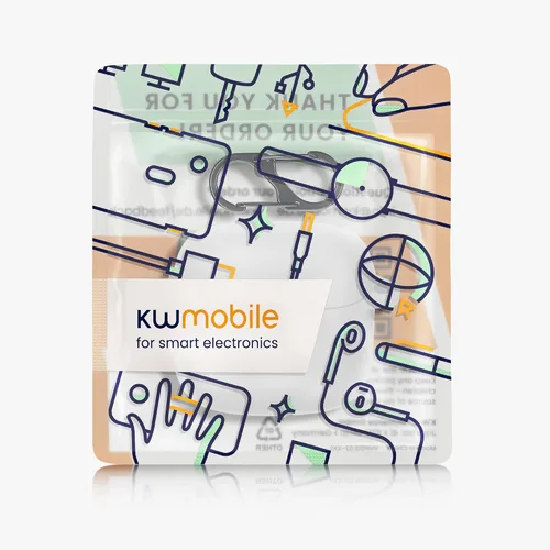 Miniatura 7 de kwmobile Funda compatible con JBL Tune Flex - Funda de silicona para auriculares - Blanco