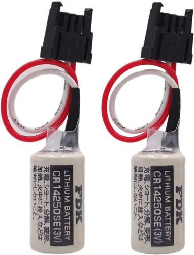 Batería de litio PLC de repuesto de 2 piezas 3V 1747-BA para FDK CR14250SE, AB Allen Bradley 1769-BA, 1756-BA1, SLC-500 Series Controles