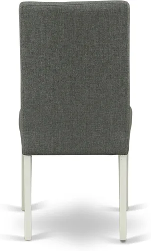 Miniatura 9 de East West Furniture ANDR5-LWH-07 - Juego de comedor de 5 piezas para 4 personas, incluye una mesa de cocina redonda con pedestal y 4 sillas