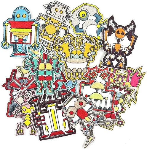 Miniatura 16 de 15 piezas de parches bordados al azar para planchar, bonitos apliques de costura para chaquetas, sombreros, mochilas, jeans, accesorios de bricolaje