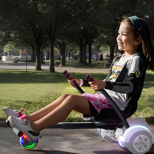 Miniatura 8 de VEVOR Hoverboard Seat Attachment, Adjustable Frame, 220 LBS Capacity, Fits 6.5" 8" 8.5" 10" Hoverboards, Go Kart Accessory for Kids & Adults