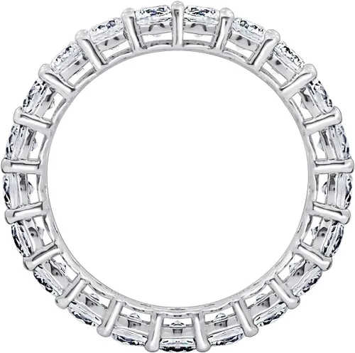 Miniatura 2 de Amazon Essentials Anillo de plata de ley chapada en platino o oro con circonita cúbica redonda de elementos infinitos