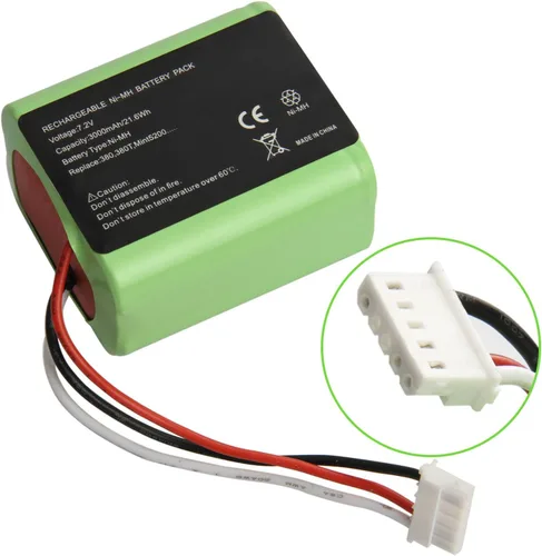 Miniatura 3 de Batería de repuesto para robot Braava 380 380t 390T, Mint5200 5200B 5200C 5200C NI-MH (paquete de 2)