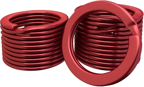 Miniatura 9 de Llaveros pequeños de 0.8 pulgadas (0.787 in) – Llavero resistente a granel para manualidades – Llavero dividido collar para mascotas, llaves