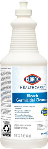 Miniatura 9 de CloroxPro Healthcare Bleach Limpiador Germicida Pull-Top, Limpieza Sanitaria y Limpieza Industrial, 32 Onzas - 68832 (Paquete de 6)
