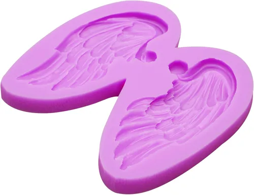 Miniatura 6 de Molde de silicona de alas de ángel, 3 piezas, moldes de fondant de plumas para decoración de pasteles y manualidades, resina de arcilla y chocolate