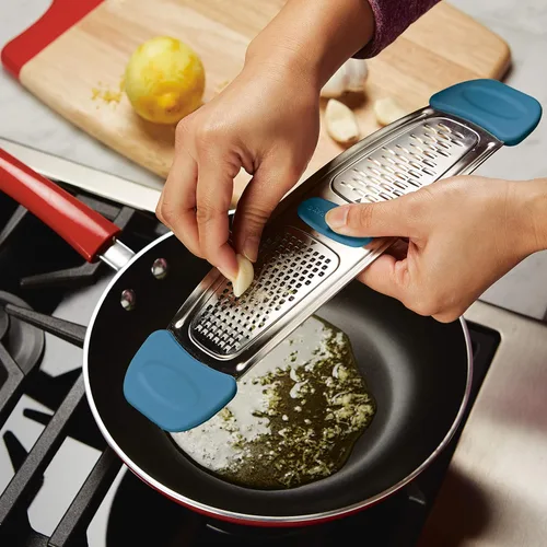 Miniatura 2 de Rachael Ray Rallador multi de acero inoxidable, azul marino, pequeño