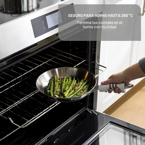 Miniatura 8 de T-fal Gourmet - Juego de utensilios de cocina de acero inoxidable de 15 piezas, ollas y sartenes, apto para lavavajillas, apto para horno hasta 500