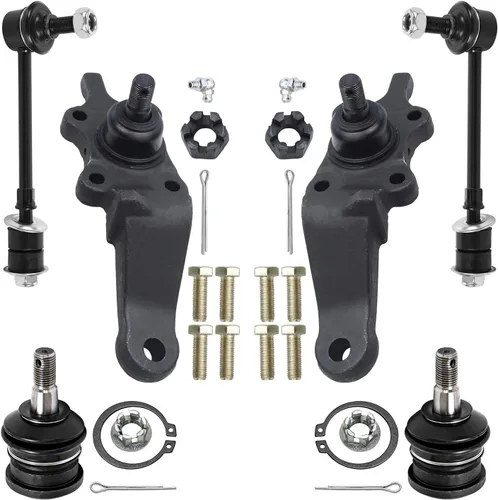 Miniatura 75 de Detroit Axle – Kit de suspensión delantera para Hyundai 2013-2018 Santa Fe 2 enlaces de barra de estabilizador 4 varillas de amarre interiores