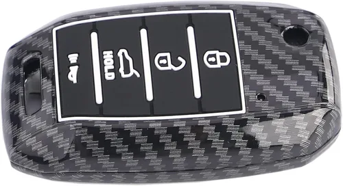 Miniatura 6 de Funda para llavero Kia Rio Optima Soul Sportage Sorento ABS Carbon