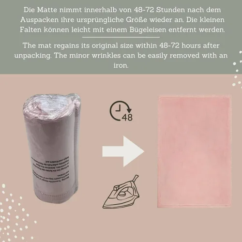 Miniatura 6 de Hakuna Matte - Alfombra de terciopelo coral elegante para bebé con espuma viscoelástica de alta densidad y 1 pulgada de grosor, antideslizante,