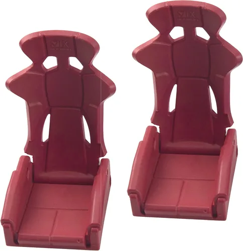 Miniatura 2 de 2 piezas Vgoohobby de plástico RC juguete asiento de coche simulación RC silla oruga accesorios compatibles con Traxxas TRX-4 Axial SCX10 90046 Rojo