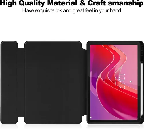 Miniatura 4 de Funda para tableta Samsung Galaxy Tab A8 de 10.5 pulgadas, teclado redondo inalámbrico desmontable Bluetooth, cubierta trasera transparente