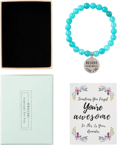 Miniatura 2 de Regalos para amigas para mujeres, pulsera de piedra natural, pulseras de amistad para mujeres, idea de regalo inspiradora para compañeras