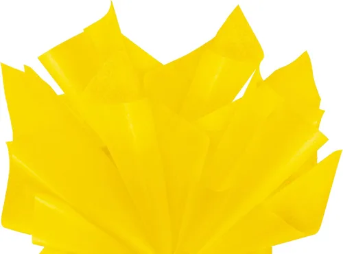 Flexicore Packaging® | Papel de seda para envolver regalo | Tamaño: 15 x 20 pulgadas | 100 hojas | Papel de seda a granel sin ácidos | (Amarillo)