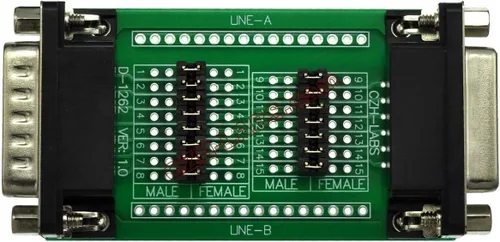 Miniatura 7 de Electronics-Salon D'sub DB9 Placa de prueba de diagnóstico, Conector DSUB DB9 Macho a Hembra.