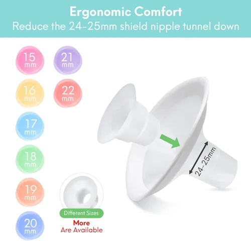 Miniatura 2 de Insertos de brida de silicona de 18mm Compatibles con Elvie Stride para Lansinoh para Medela para Spectra para eufy para Momcozy S9 S12 M5 M9
