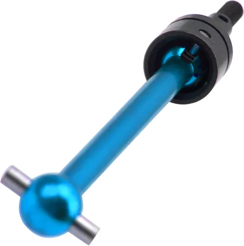 Miniatura 4 de 4 piezas de aluminio CVD de Vgoohobby Junta de eje de transmisión CVD compatible con Tamiya TT02B TT-02B DT02 DT03 DF02 1/10 RC Car (azul)