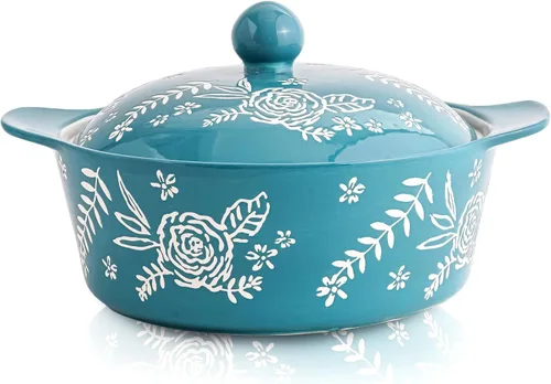 Miniatura 9 de Wisenvoy Cacerola con Tapa - Plato para Cazuela y Horno de Cerámica