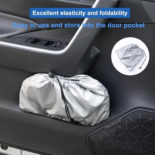 Miniatura 5 de Parasol para parabrisas de Toyota Rav4, accesorios 2019-2025, plegable con ajuste personalizado para ventana delantera, protector de visera de sol