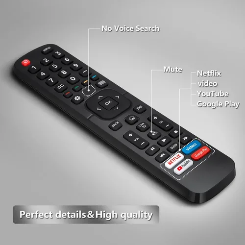 Miniatura 3 de para reemplazo de control remoto Hisense-TV, control remoto universal para televisores inteligentes Hisense (no para televisores Roku)
