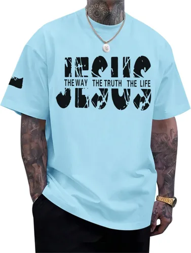 Miniatura 12 de Camisas de fe cristiana de Jesús para hombres, con versículo bíblico religioso, cruz religiosa, camiseta inspiradora, camisetas gráficas de gran