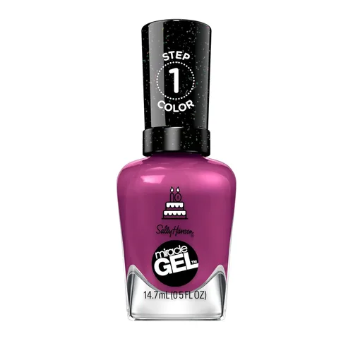 Miniatura 21 de Sally Hansen Miracle Gel™, Metro Midnight, Fórmula de larga duración, tipo gel, sin necesidad de lámpara UV, esmalte de uñas púrpura 564 Metro
