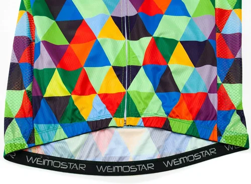 Miniatura 76 de Weimostar Hombre Ciclismo Jersey Manga Corta Bicicleta Ropa Multicolor Diamante