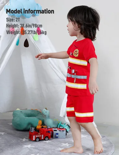 Miniatura 3 de A&J DESIGN Toddler & Kids Pajama Sets, 100% Cotton 2-Piece Pjs