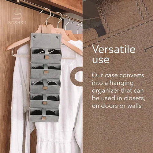 Miniatura 6 de BOSHKU Sunglasses Organizer Case Men Women EyeGlass Holder Storage Travel Case