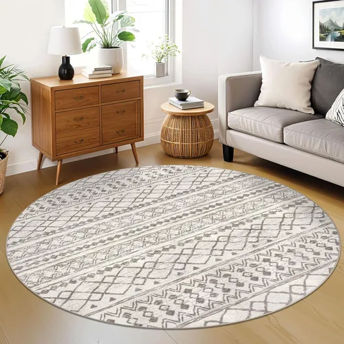 Miniatura 95 de KUTA Alfombras Boho para pasillos de 2.6x10 pies, alfombra de pasillo marroquí lavable, antideslizante, vintage, gris, alfombras de cocina, ultra