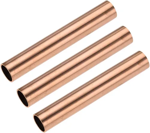 Miniatura 11 de uxcell Tubo redondo de cobre, 0.591 in OD 0.039 in espesor de pared 3.937 in longitud tubo recto tubo 3 piezas