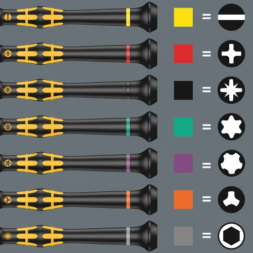 Miniatura 8 de WERA 05030103001 1578 A ESD Kraftform Micro Destornillador para tornillos ranurados, 0.016 x 0.079 x 2.362 in