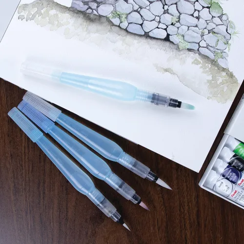 Miniatura 6 de Pentel Japan Aquash Waterbrush - Pincel de agua, punta mediana