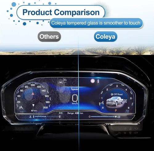 Miniatura 6 de Protector de pantalla GMC Sierra 1500 2022-2026, para Protector de pantalla Silverado 1500 2022-2026, panel de instrumentos de 12.3 pulgadas, vidrio
