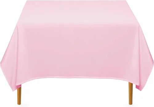 Lann's Linens - 10 manteles cuadrados prémium de 70 pulgadas para bodas/banquetes/restaurantes - Mantel de tela de poliéster - Rosa